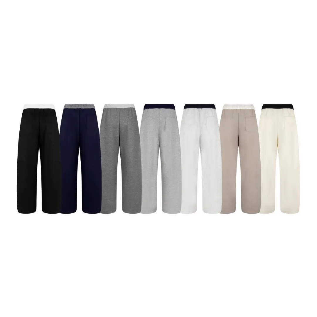 P230 White background picture [Fleet in winter] Style number: 25130# Color: black/navy blue/dark gray/light gray/white gray/beige/light khaki Size: S-XL - Ralph Lauren/Ralph Lauren 2025FW autumn and winter plus velvet contrasting waist design drawstring scimitar version lazy feeling loose couple sweatpants - brushed face velvet lining one piece for winter - custom dyed trouser cord hanging hardware The details are in place - loose fit, scimitar legs, loose upper body without looking too big - RL/lazy autumn and winter sweatpants, a pair of casual sweatpants that are very suitable for CleanFit. Loose fit scimitar fit trousers can be used as couple wear. It has a relaxed feel for daily wear. Contrasting color shakes to increase the overall sense of layering. The sense of drape is visible to the naked eye. The design of the trouser legs can be closed, which can also be very warm and versatile in winter.